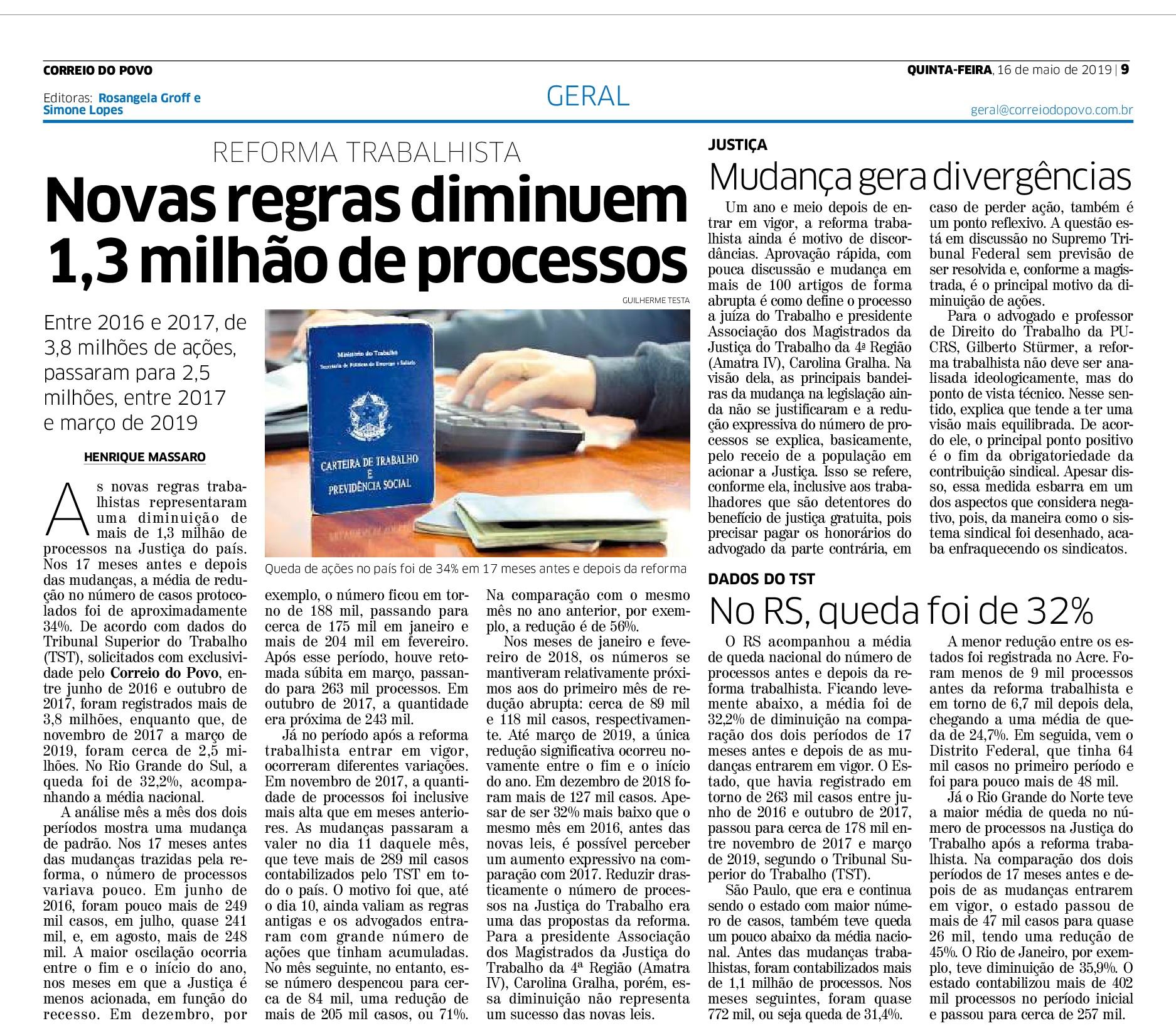 18 meses de vigência e sem mudanças: "A Reforma Trabalhista não entregou aquilo que prometeu”.