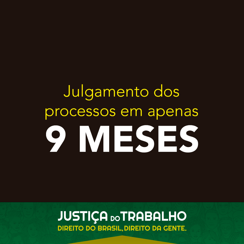 Julgamento de processos em apenas 9 meses