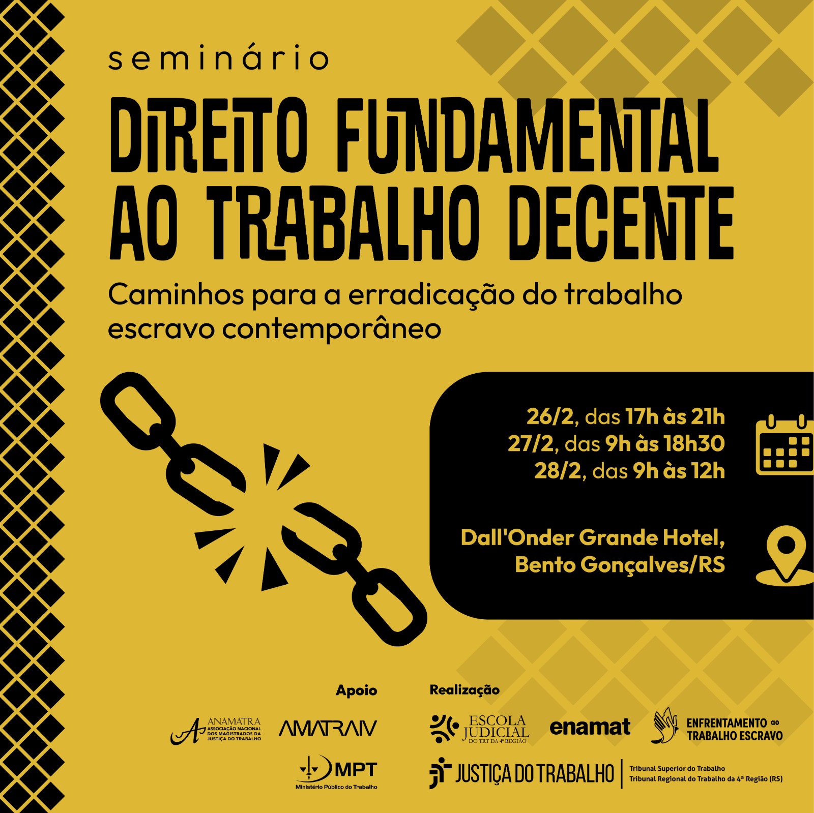 Seminário Direito Fundamental ao Trabalho Decente